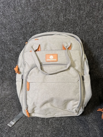 1464804-3 2 st Smooschyy Babyväskor med skötbord, Grå