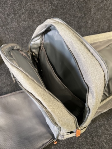 1464804-8 2 st Smooschyy Babyväskor med skötbord, Grå