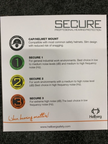 1464794-4 2 st Hörselskydd Hellberg SECURE 1