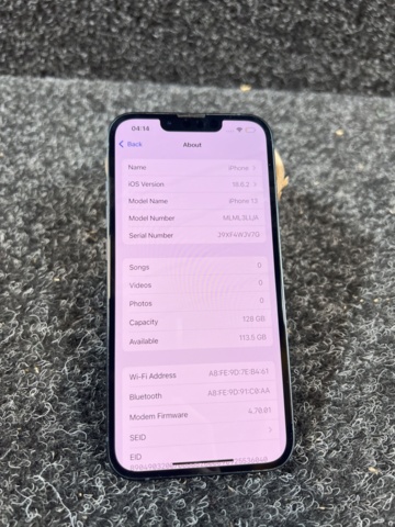 1384606-4 Mobile phone without charger - Apple iPhone 13, 128 GB