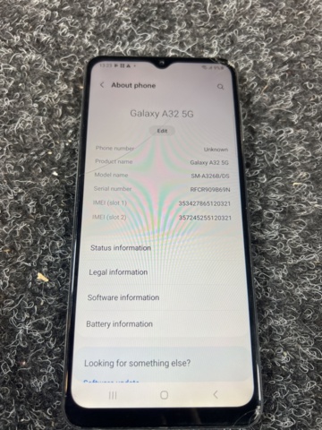 1384607-9 Mobiltelefoner 2 st, utan laddare - Samsung Galaxy A32 5G och Galaxy S10