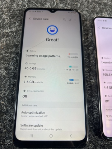 1384607-11 Mobiltelefoner 2 st, utan laddare - Samsung Galaxy A32 5G och Galaxy S10