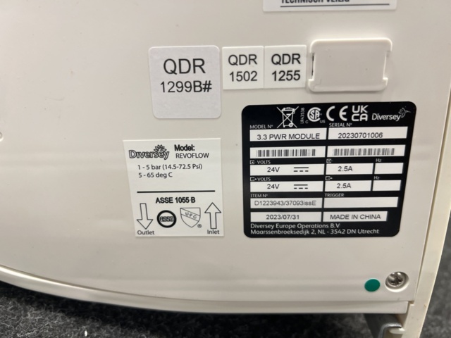 1464835-4 5 dosing stations, Diversey suma revoflow,