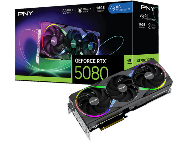 1460351-1 Grafikkort PNY GeForce RTX 5080 ARGB OC