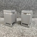 1464833-1 2 pcs Wall luminaires Lightab Stela Square Up and Downlight IP44 Anthracite