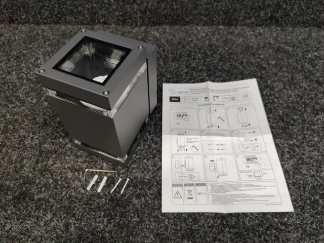 1464833-8 2 pcs Wall luminaires Lightab Stela Square Up and Downlight IP44 Anthracite