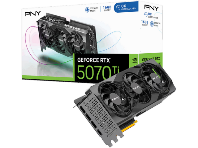 1460360-1 Grafikkort PNY GeForce RTX 5070 Ti OC