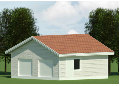 Image representing the auction - Sale of frame double garage of approximately 60 square meters