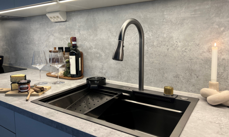 1465020-1 Parti Multifunktionella Diskhoar i Rostfritt / Svart & Silver – Nya i förpackning – 50st