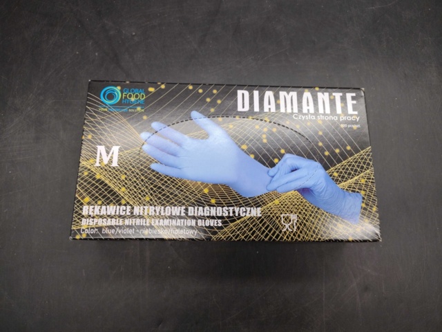 1465047-2 Disposable glove, 20 pcs 100-pack, Nitrile blue Powder-free, size medium