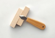 1465442 2 st Träsnidar­knivar – 7Cr13 rostfritt stål & bambuhandtag - Fri frakt