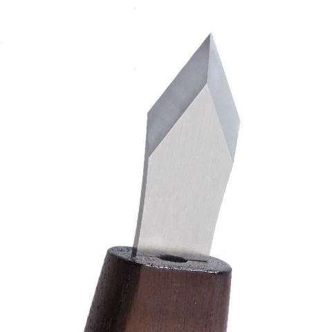 1465442-3 2 st Träsnidar­knivar – 7Cr13 rostfritt stål & bambuhandtag - Fri frakt