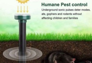 1465535 Solcellsdriven Gnagarskrämma Round – 12-pack (för stora ytor & lantbruk) - Fri frakt