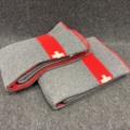 1465991-1 2 pcs Wool blankets "Swiss army blanket" 140*205 cm