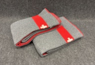 1465991 2 pcs Wool blankets "Swiss army blanket" 140*205 cm