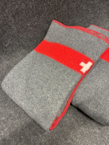 1465991-3 2 pcs Wool blankets "Swiss army blanket" 140*205 cm