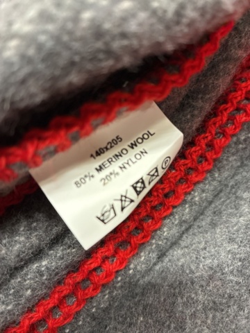 1465991-4 2 pcs Wool blankets "Swiss army blanket" 140*205 cm