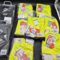1407608-1 Work clothes, 9 pieces – high-visibility t-shirt, base layer trousers, sizes XS–S