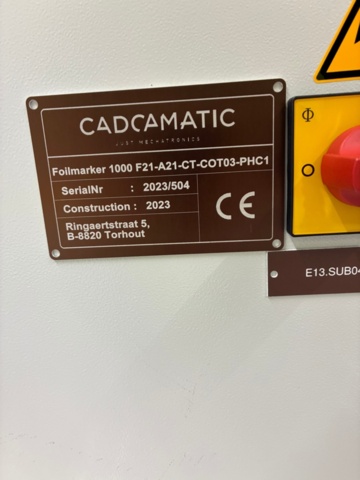 1370579-21 Laser marking systems 6 units with fume extraction filters - Cadcamatic Foilmarker 1000  / DS2