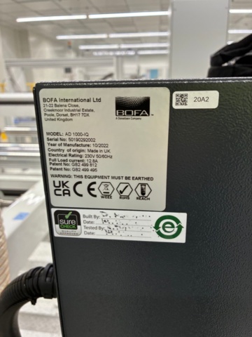 1370579-26 Laser marking systems 6 units with fume extraction filters - Cadcamatic Foilmarker 1000  / DS2