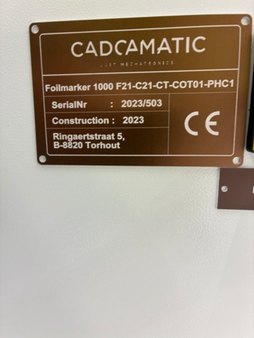 1370579-27 Laser marking systems 6 units with fume extraction filters - Cadcamatic Foilmarker 1000  / DS2