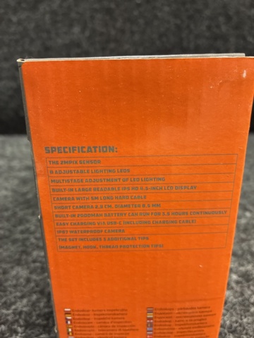 1465927-3 Endoskop - inspektionskamera 5m / Full-HD / 8 LED