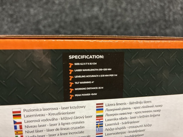 1465968-4 Laserlevel 360 grader med självnivellerande funktion