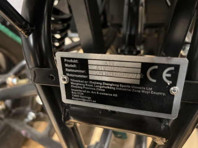 1466541-18 Elektrisk Fyrhjuling - 3000W