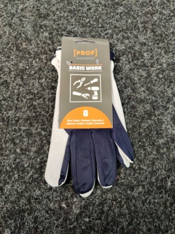 1465232-3 120 pcs Work gloves Prof Basic Work Synthetic leather, size 8