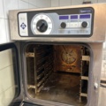 1389166-3 Combi oven MKN with stainless steel bench and shelves
