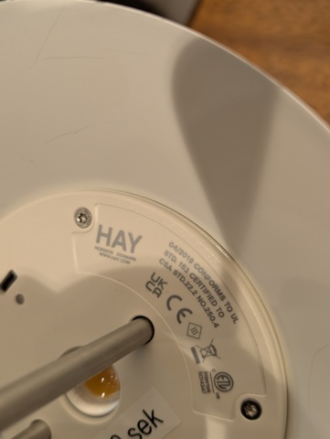 1389195-3 Rechargeable lamps 4 pcs - HAY Mousqueton