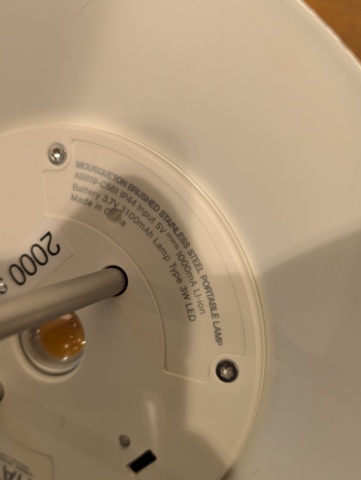 1389195-4 Rechargeable lamps 4 pcs - HAY Mousqueton