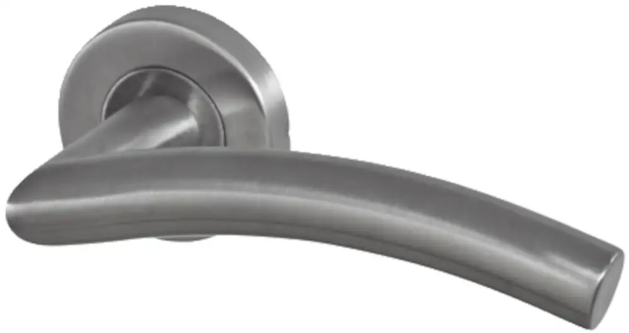 1466977-1 Innerdörrhandtag, 8 st – Hvid, rostfritt stål
