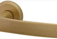 1466996 Exterior door handle, 2 pcs – Hvid, Ylva, brass