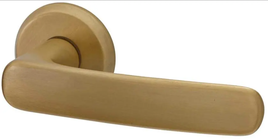 1466999-1 Ytterdörrhandtag, 2 st – Hvid, Ylva, mässing
