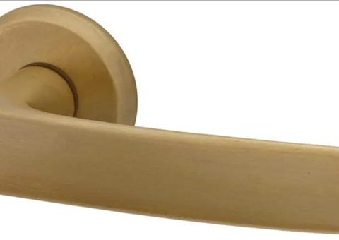 Ytterdörrhandtag, 2 st – Hvid, Ylva, mässing