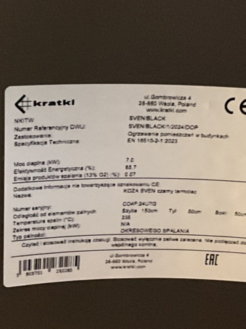 1197419-10 Braskamin Kratki  Sven