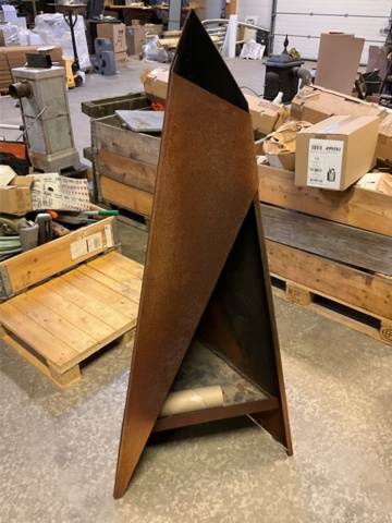 1197434-3 Eldstad tipi i Cortenplåt