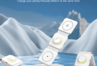 1467128 2 pcs 3-in-1 Wireless Charger White - Free shipping