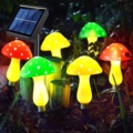 1467129-5 2 st Solcellsdrivna Ljusslingor Mushroom Glow (6 svampar) - Fri frakt