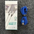 1467150-1 5 pcs Nylon Lightning Cable USB-A Blue 3 meters - Free shipping