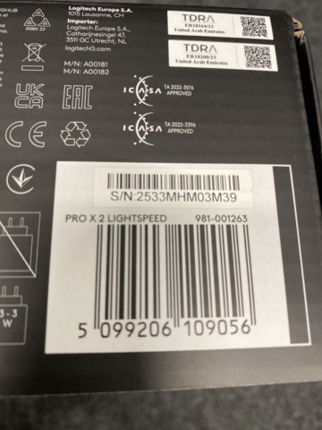 1467249-3 Logitech Pro X 2 Lightspeed Wireless Gaming Headset (Black)