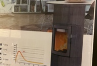 1197445 Soapstone stove LOTUS with chimney package