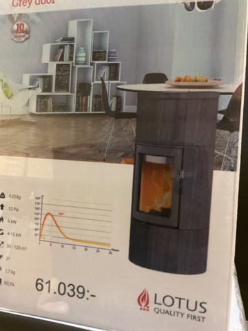 1197445-1 Täljstenskamin LOTUS med skorstenspaket