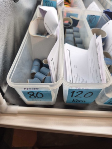 1465813-7 Slipmaterial – blandade kornstorlekar, rondeller och slipband