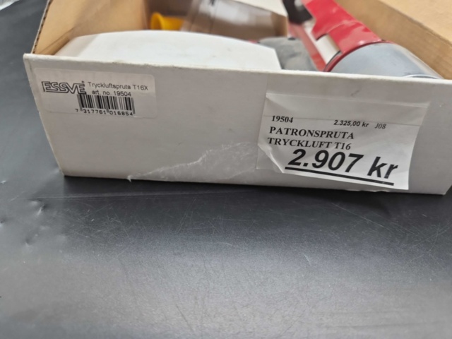 1465814-2 Compressed air sprayer - ESSVE, T16X, for cartridges