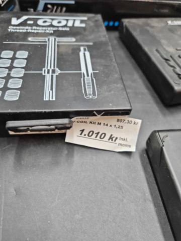 1465815-3 Gängreparationssatser, 7 st - V-COIL - olika dimensioner