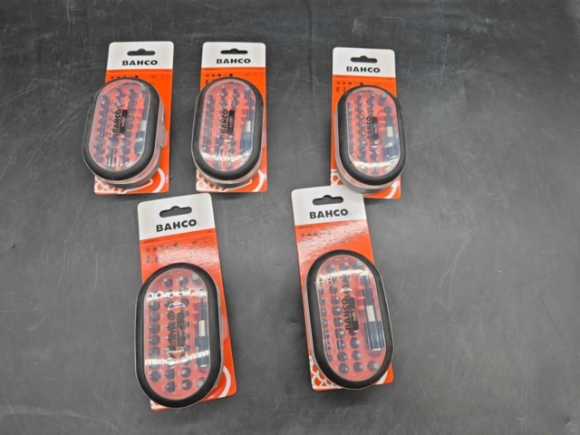 1465818-2 Bit set, 5 pcs – Bahco, PH, PZ, TX, INSEX, SP