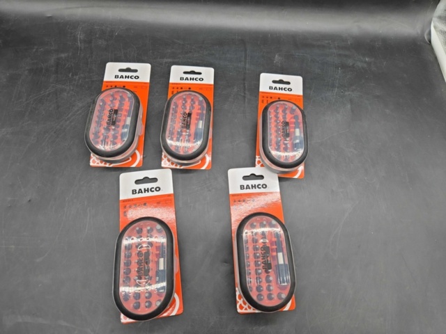 1465819-2 Bit set, 5 pcs – Bahco, PH, PZ, TX, INSEX, SP