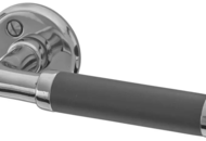 1463572 Inner door handle, 8 pcs – Hvid, Saga, aluminium/rubber